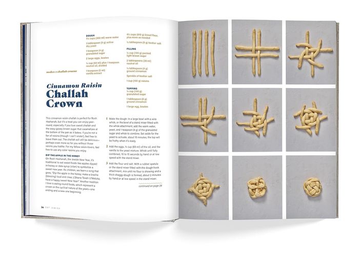 Cinnamon Raisin Challah Crown, step by step